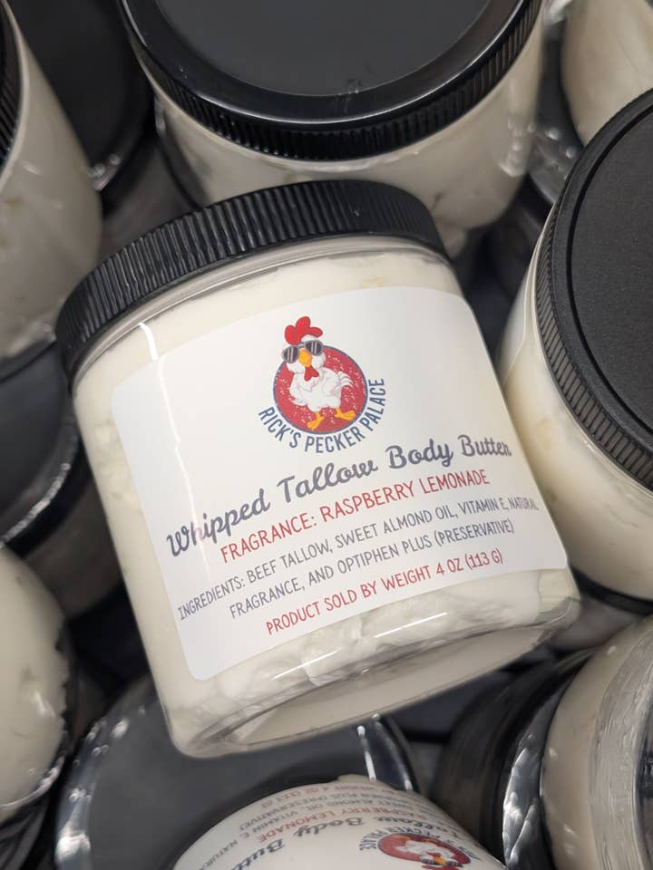 Whipped Tallow Body Butter for wholesale by Rick's Pecker Palace, LLC