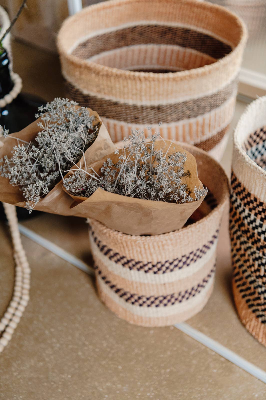 Crafts by Solid - Wholesale Basket - Handwoven Sisal Baskets - Natural Hues - XXS - XXL63