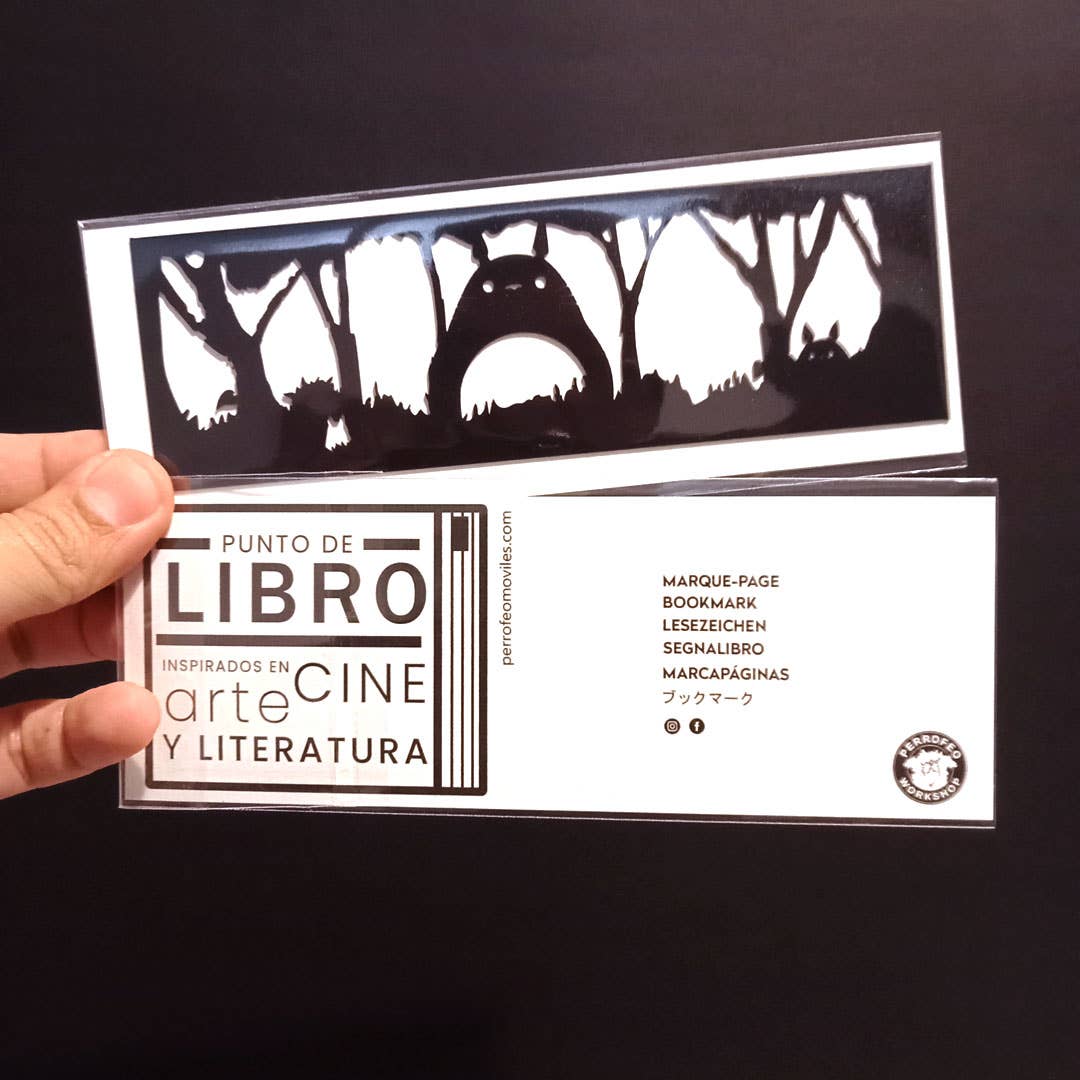 Perro Feo Workshop - Wholesale Bookmark - Totoro Laser-Cut Bookmark1