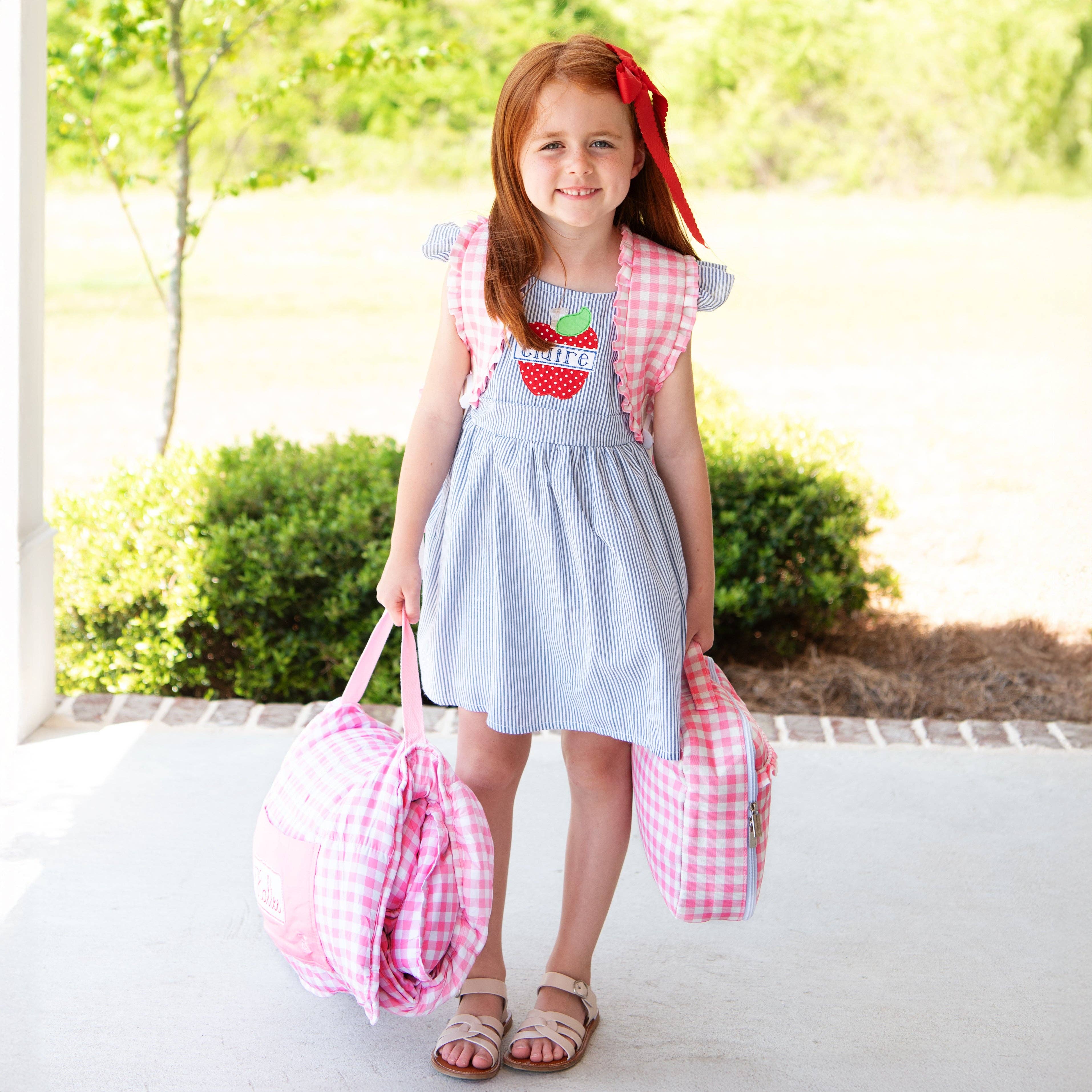 Sugar Bee Clothing - Wholesale Nap Mat - Kids & Baby - Nap Mat - Pink Gingham2