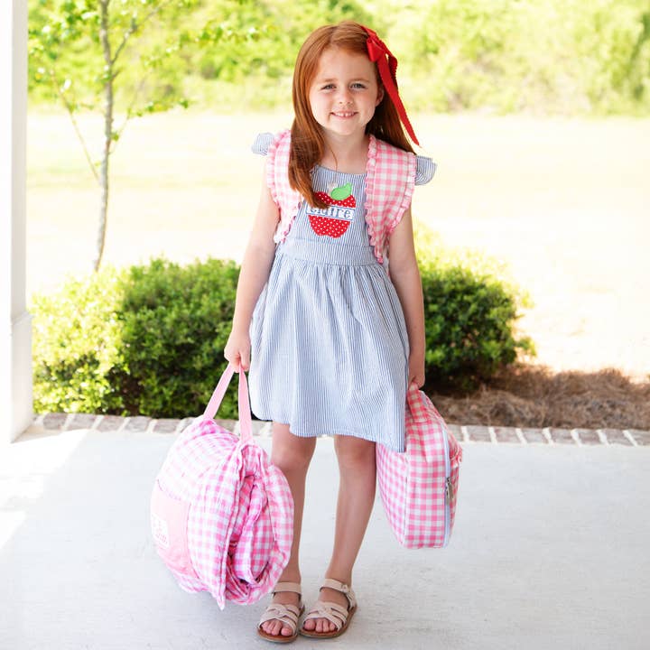 Sugar Bee Clothing - Wholesale Nap Mat - Kids & Baby - Nap Mat - Pink Gingham2