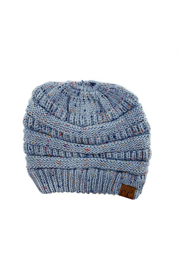 Suzie Q USA – wholesale Beanie – Women's – CC Cable Knit Beanie Tail Confetti Hat2