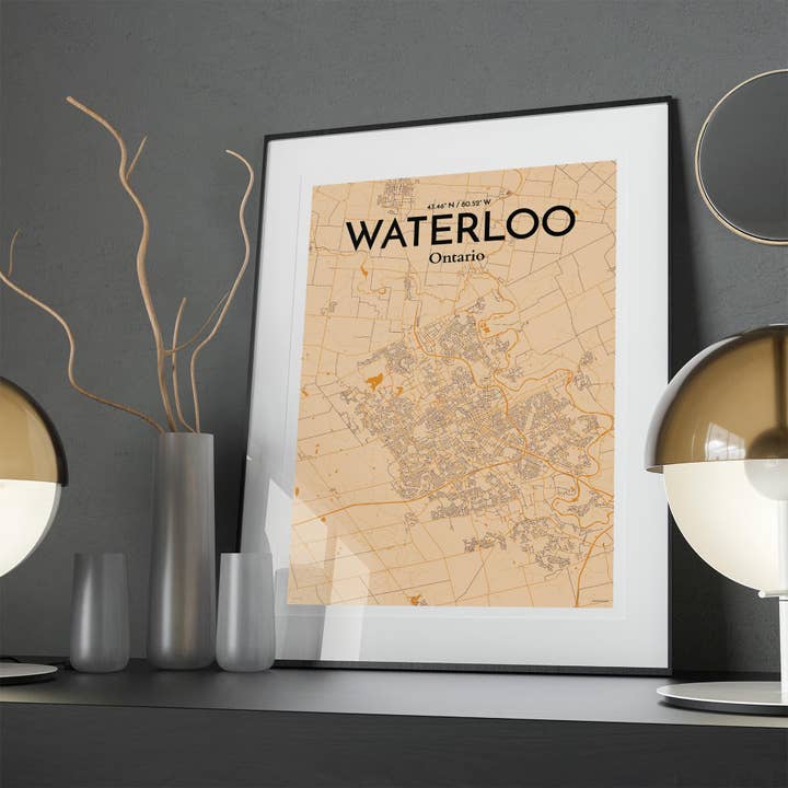 OurPoster.com - Wholesale Poster - Waterloo City Map Poster58