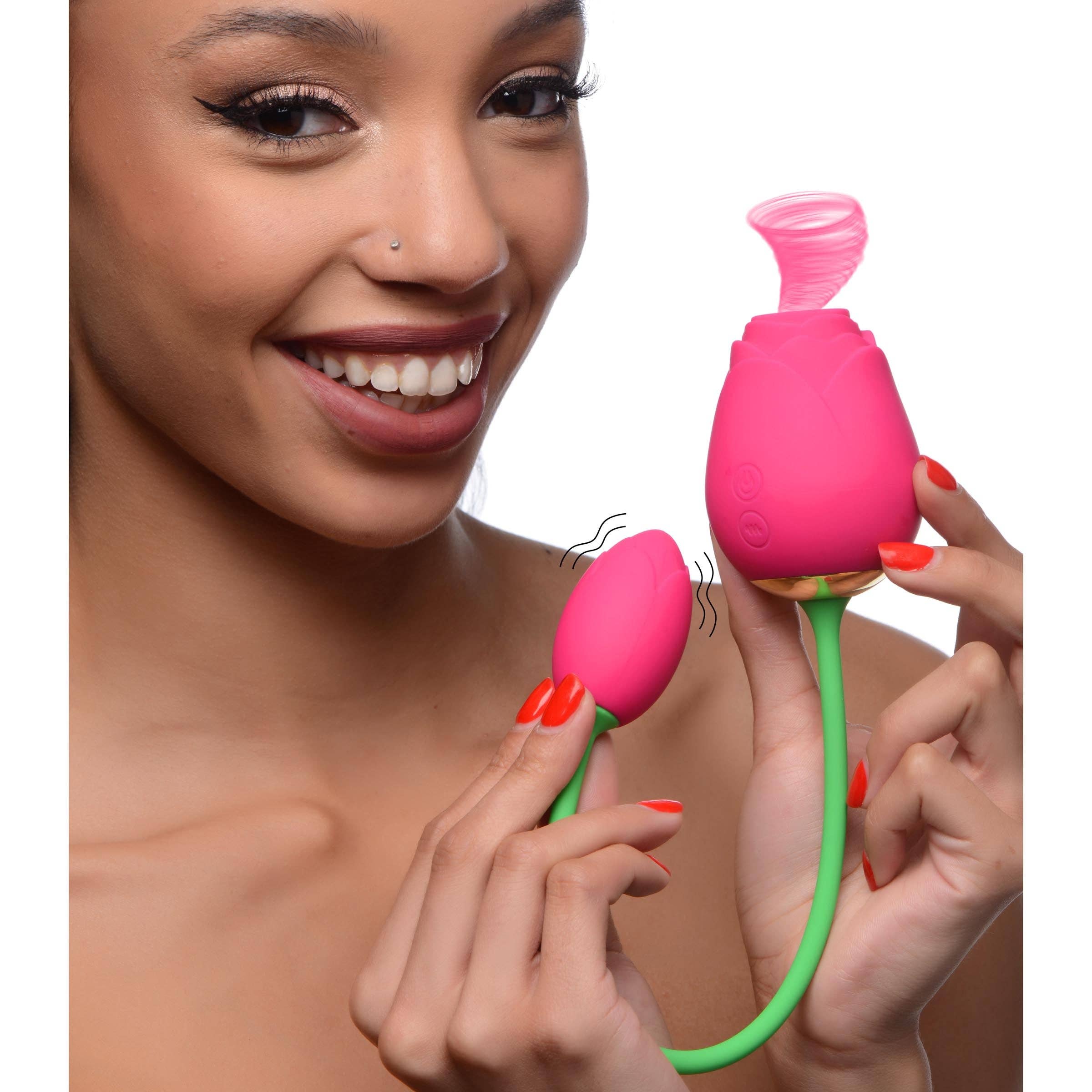 Shegasm Toys - Vente Sex toys - Bloomgasm Rose Duet Rose à sucer et rosette vibrante2
