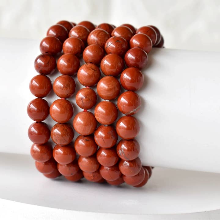 Soothing Crystals - Wholesale Beaded Bracelet - Healing Bracelet | Red Jasper | Gemstone Bracelet