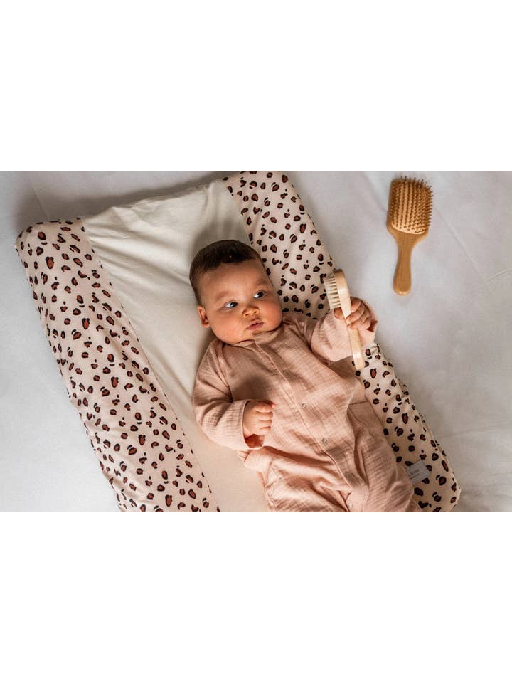 Nude Peche Baby jumpsuit 100% organic cotton gauze Nude-Peach for wholesale on Faire2