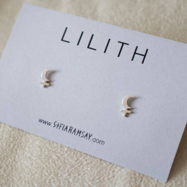 Sofia Ramsay - Wholesale Stud/Post Earrings - Planet Symbol Geometric Stud Earrings .925 Sterling Silver9