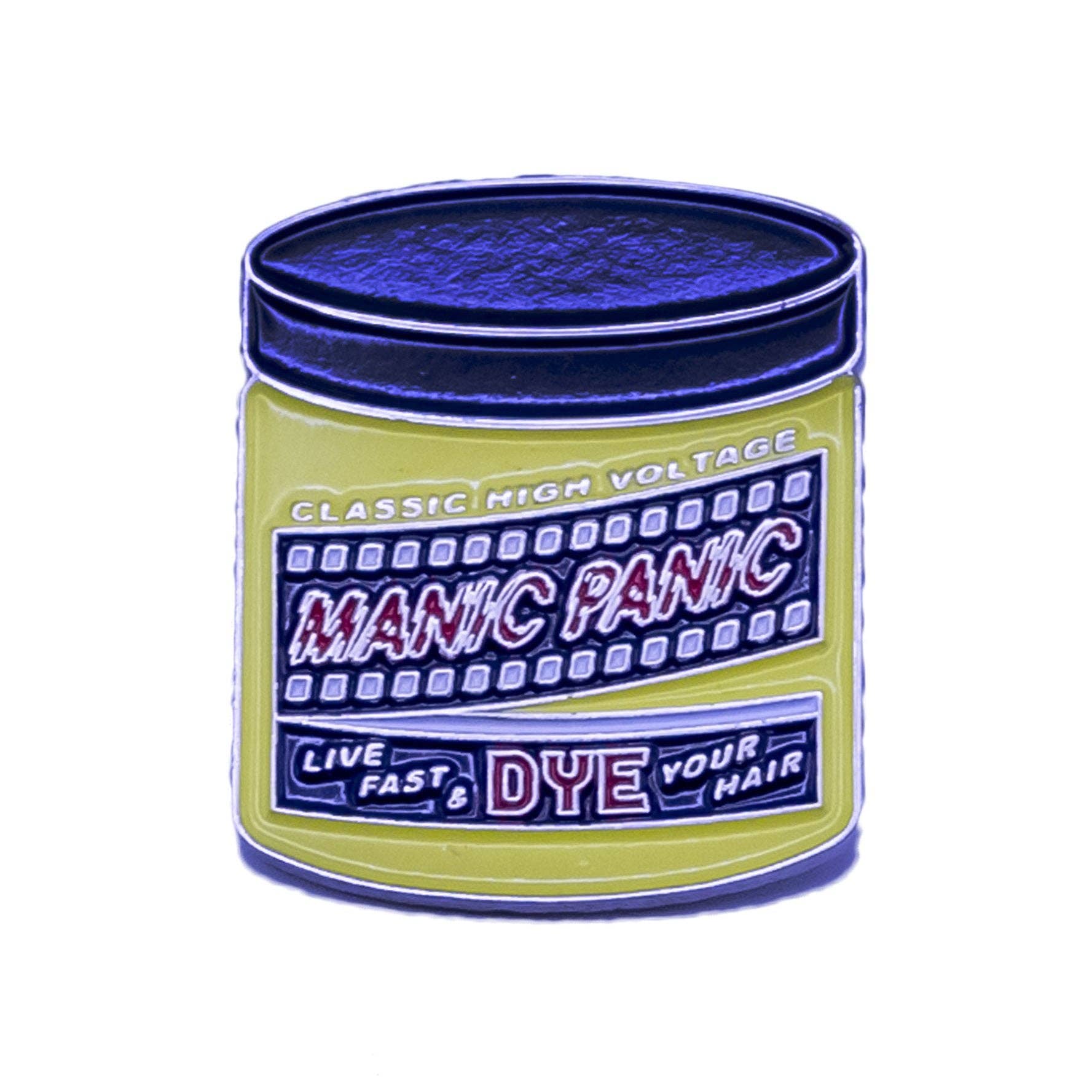 Manic Panic - Wholesale Lapel Pin/Button - Manic Panic Classic Jar Enamel Pin - Electric Banana