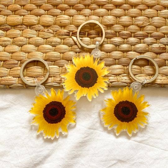 Becky D Designs - Vente Porte-clés – femme - Porte-clés tournesol3