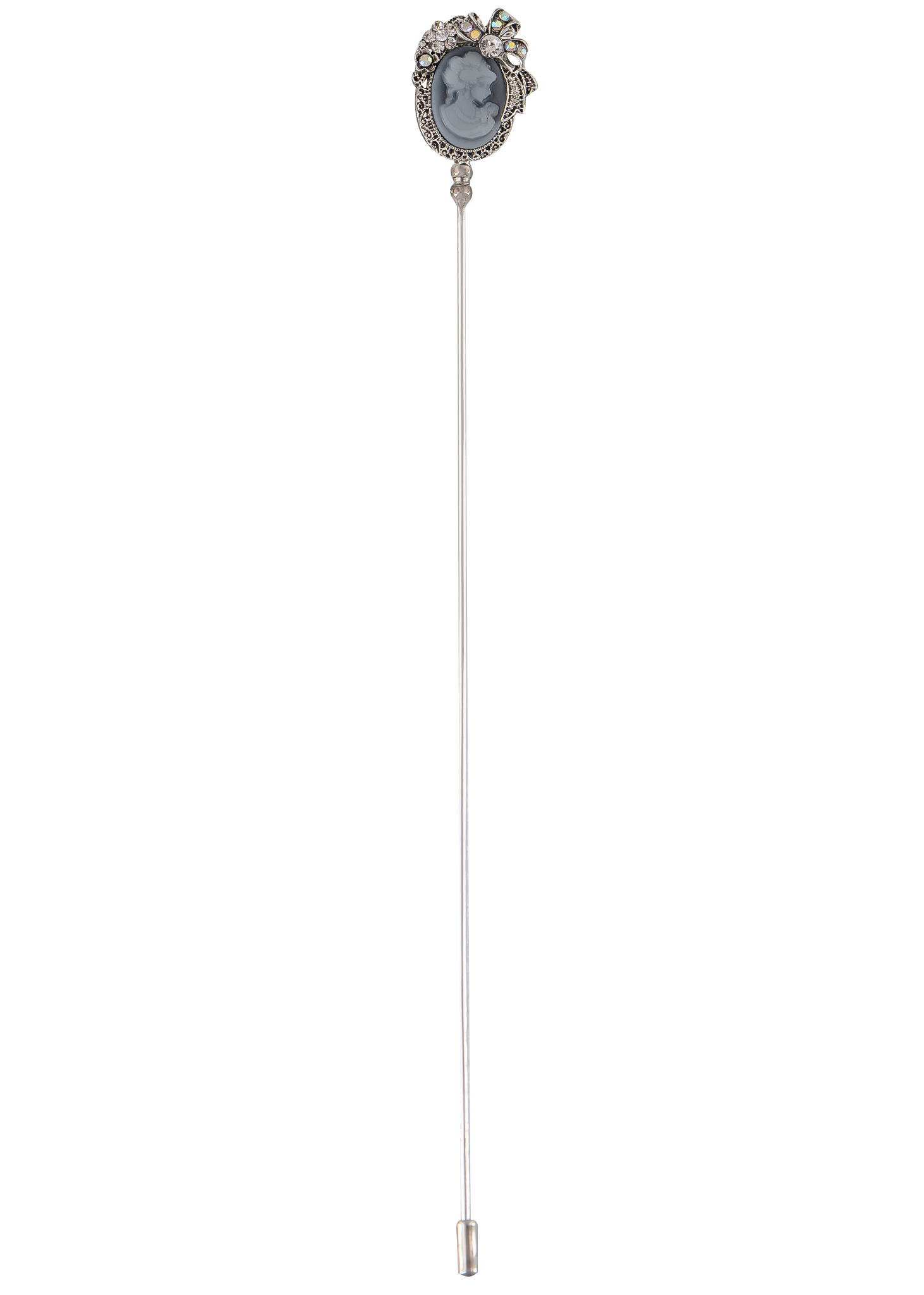 AK Brand - Wholesale Hat Accessory - Women's - 8in Antique Style Hat Pin Long Metal Stem Hats Coats Lapels0