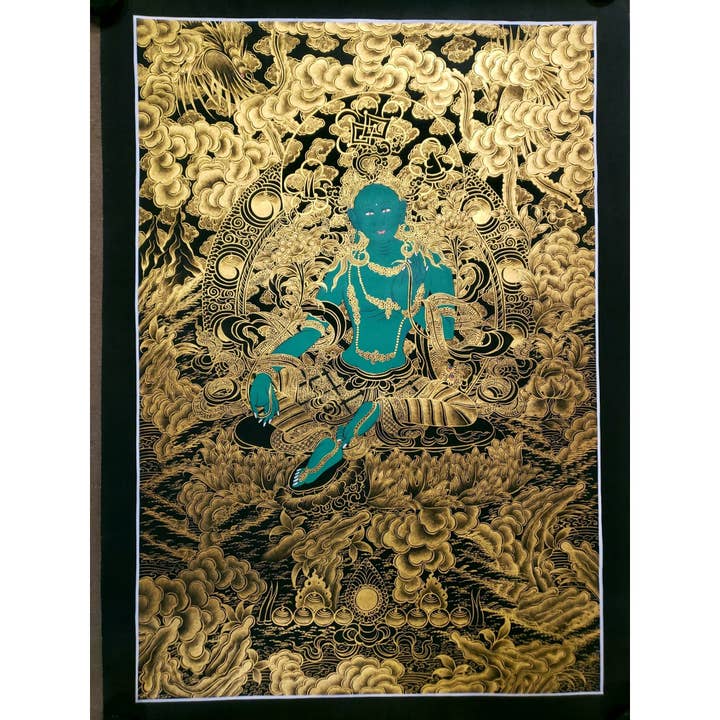 Pintura Thangka Tibetana de Tara Verde por atacado de Art Of Tibet