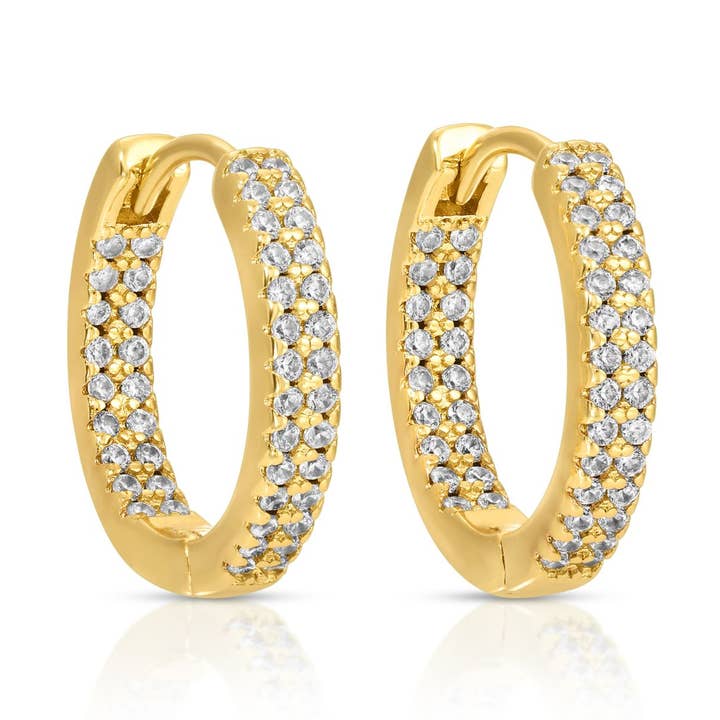 Splendid Iris - Wholesale Huggie Earrings - Small Glitzy Huggies1