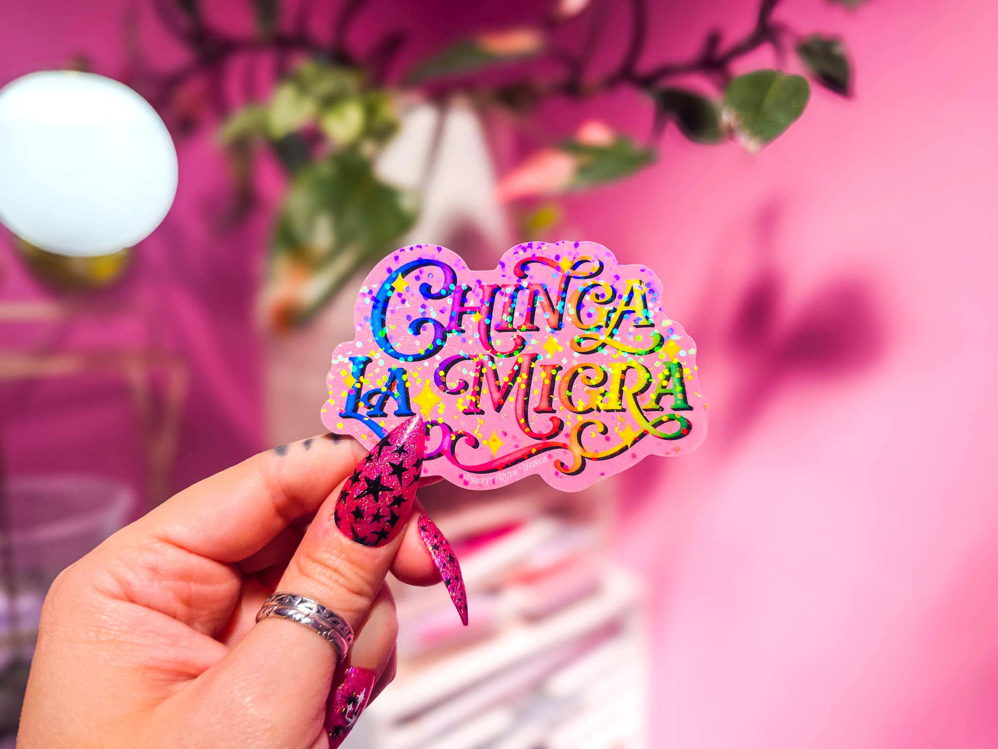 Pretty Rude Things - Wholesale Sticker - Chinga La Migra, F*ck ICE, Pro Immigration Sticker0