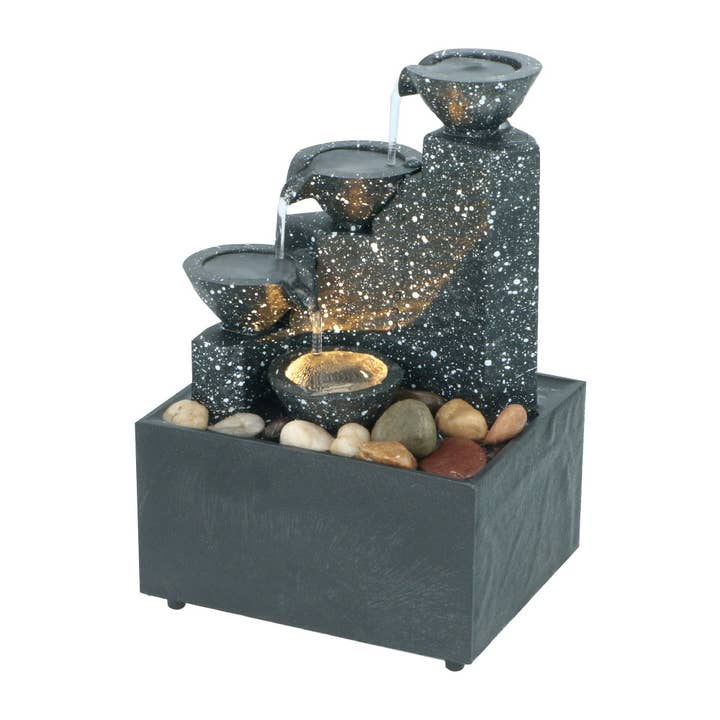 The Source Wholesale LTD – wholesale Decorative tabletop object – Selfcare Gift - Cascading Desktop Water Fountain2