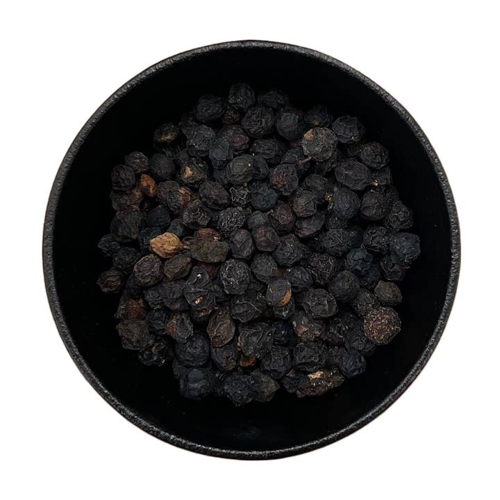 LA Herb - Vendita all'ingrosso Frutta secca/disidratata - Bacche di Prugnolo Intere (Prunus Spinosa)