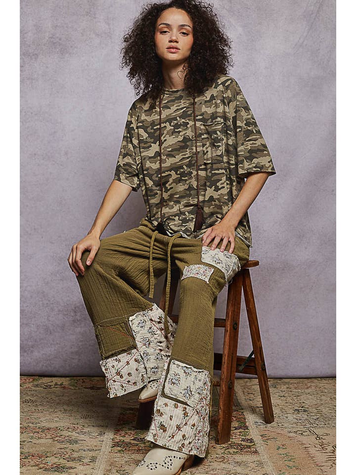 Pol Clothing - Wholesale Knit top – Women's - Vintage Washed Relaxed Fit Jersey Top Everyday Tee SALE19