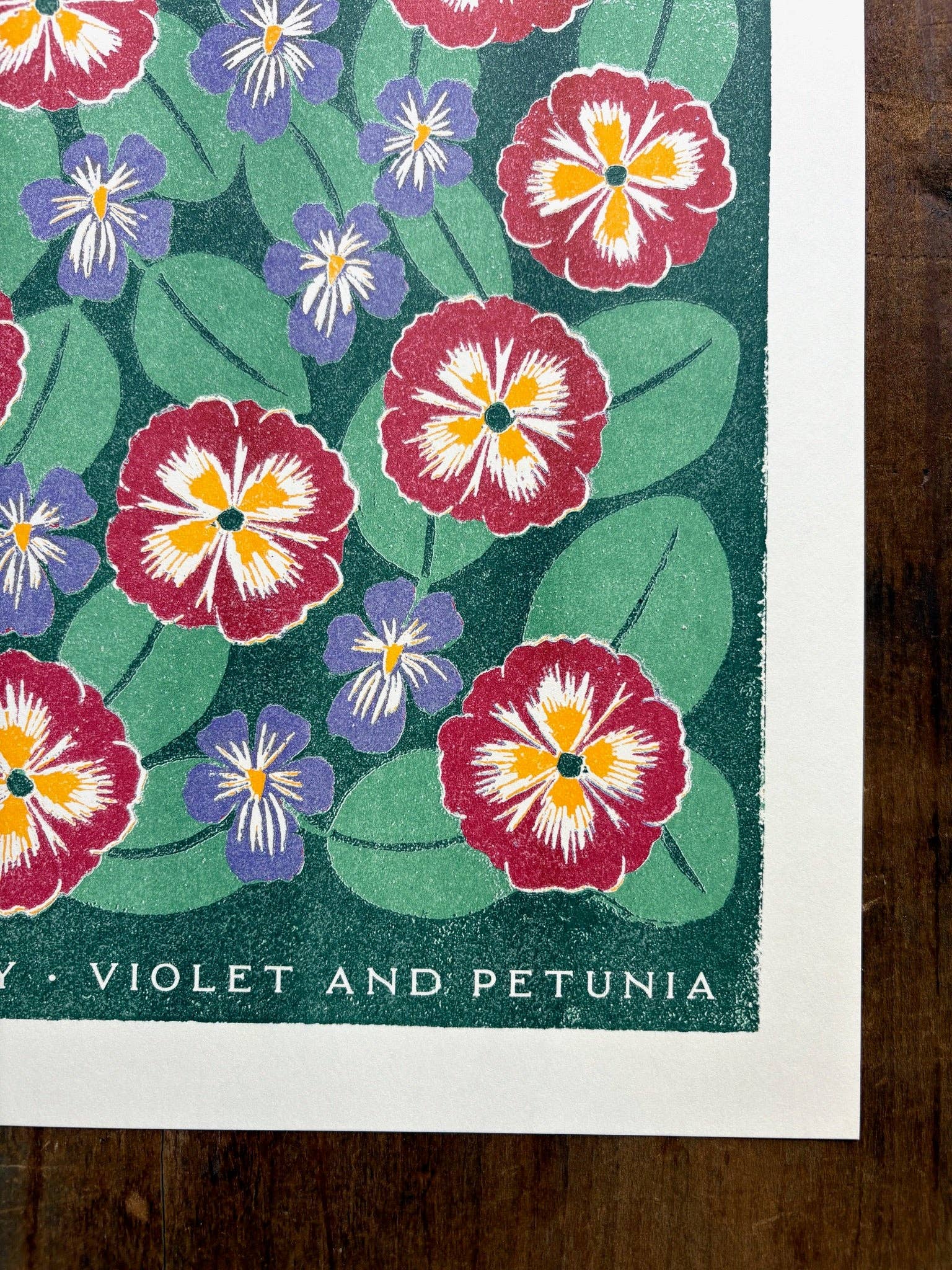 Katharine Watson - Venta al por mayor Ilustración - Impresión Risográfica de Flores del Mes de Nacimiento: Febrero2