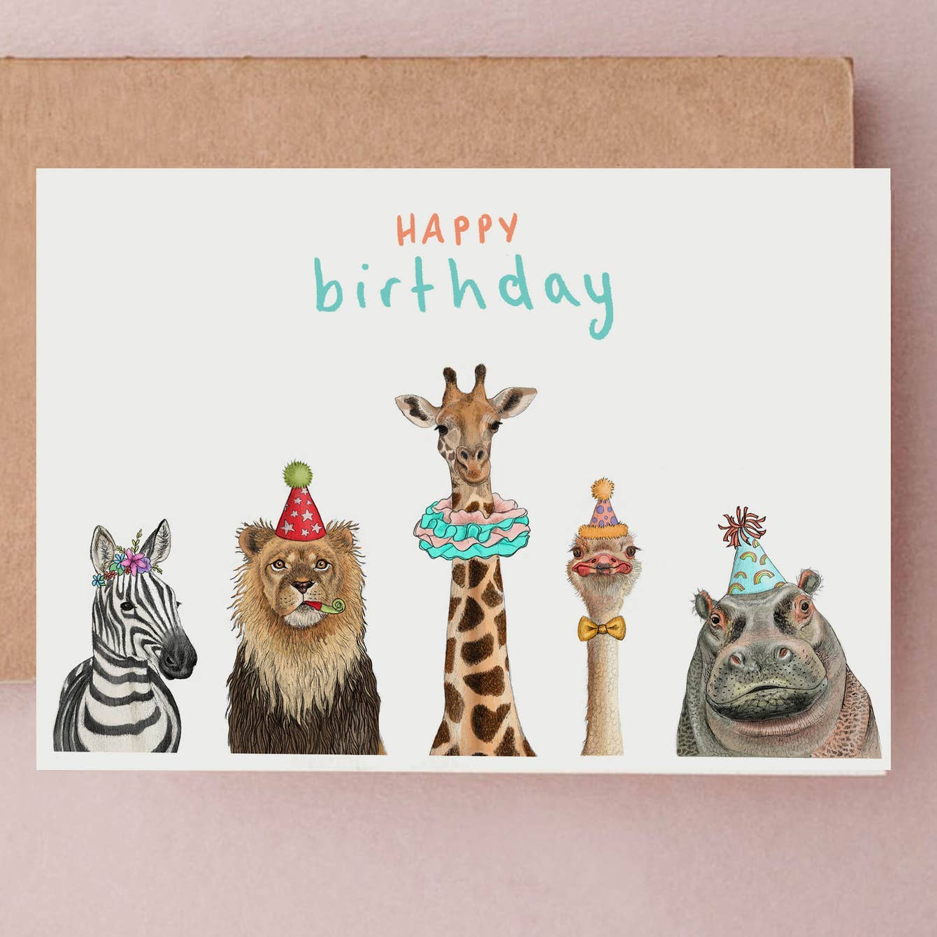 Beth Goodwin Designs - Vendita all'ingrosso Biglietti di auguri - Biglietto di compleanno Safari | Biglietti di auguri con animali | Fauna selvatica1