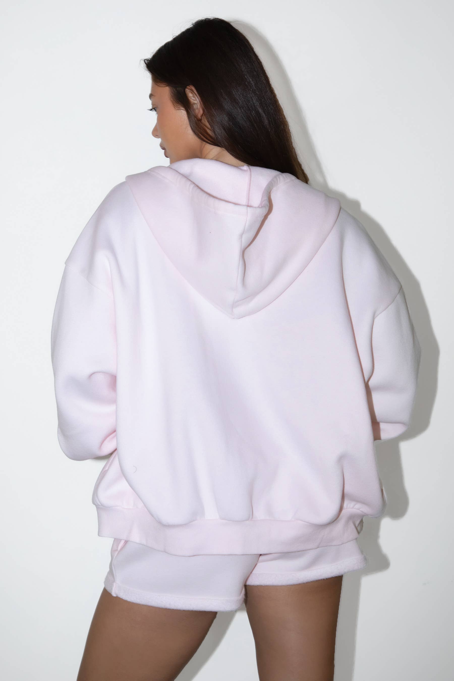 TICTOC - Wholesale Hoodie - Women's - UNIVERSITY Plush Fleece Loose Fit Zip Up Hoodie With Pockets50