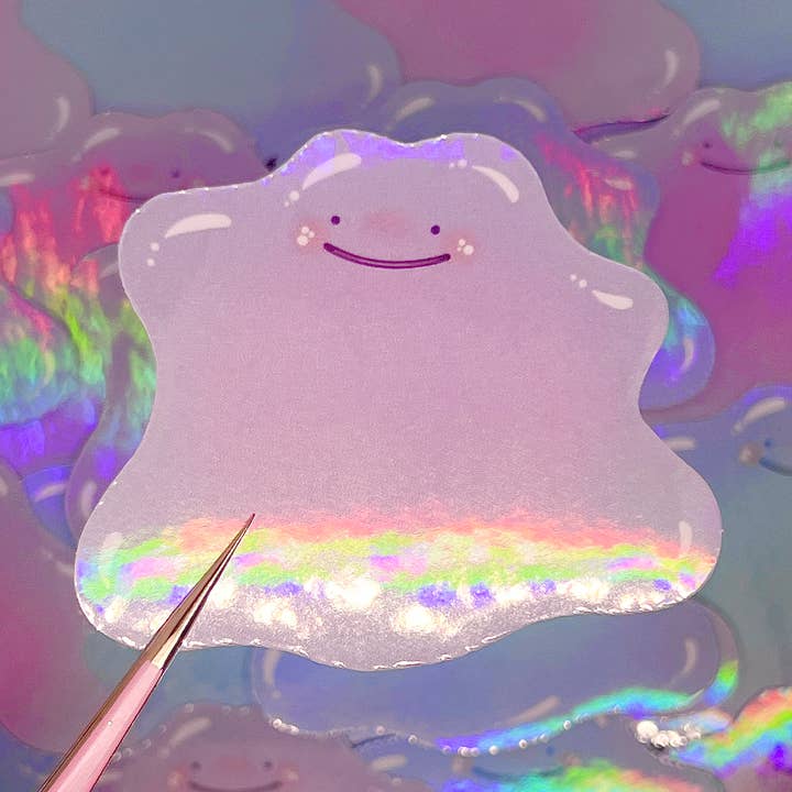 Ditto Pokémon Sticker Fan Art (2,75 Zoll / 70 mm) für den Großhandel von Luminous Senecio