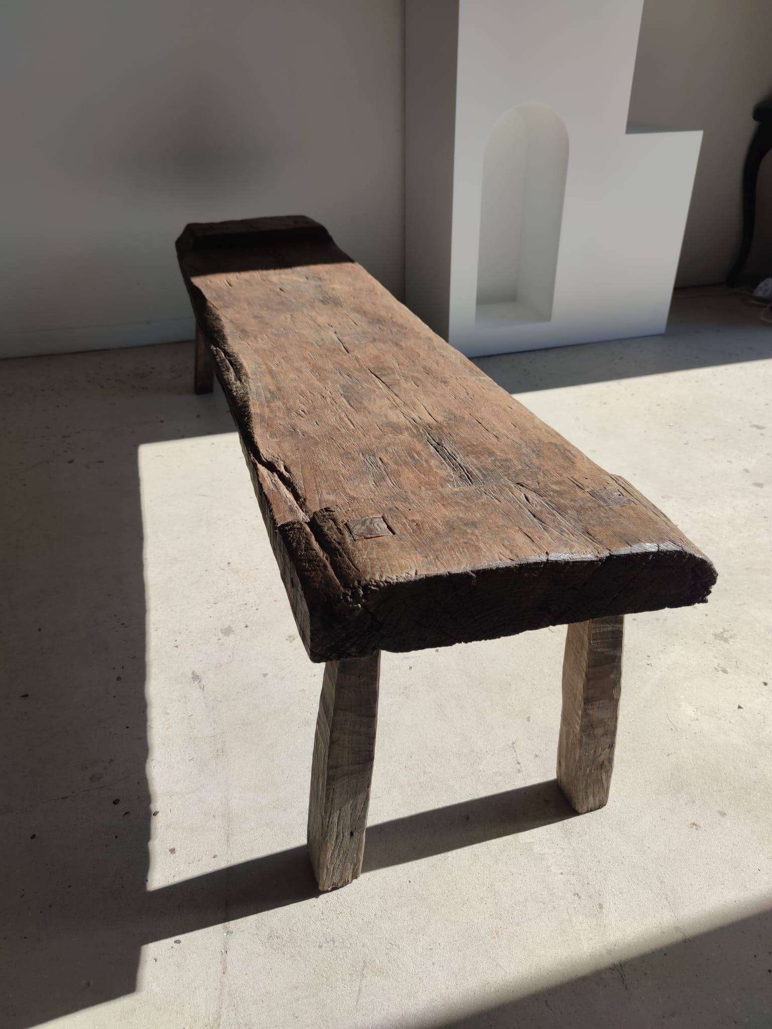 Office Objets - Wholesale Bench - Very large antique teak bench H:50cm L:2m0674