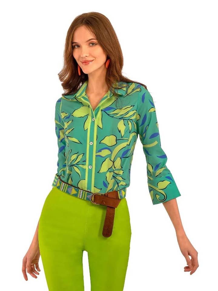 Boyfriend Shirt - Full Bloom for wholesale by Gretchen Scott LLC