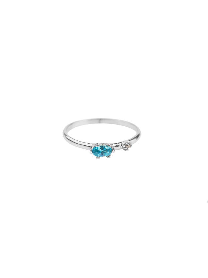 Ringen- double blue - Silver voor wholesale door XZOTA