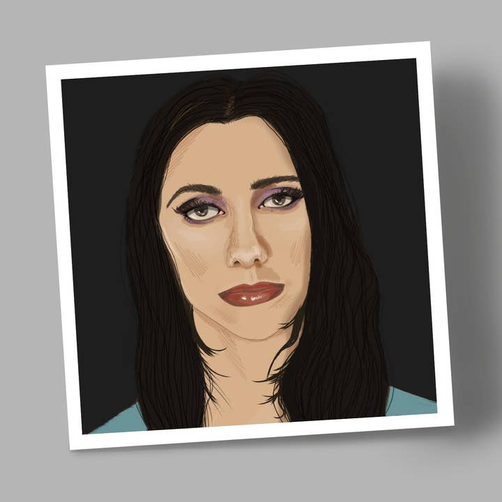 P J Harvey Greetings Card for wholesale by I Love Mel