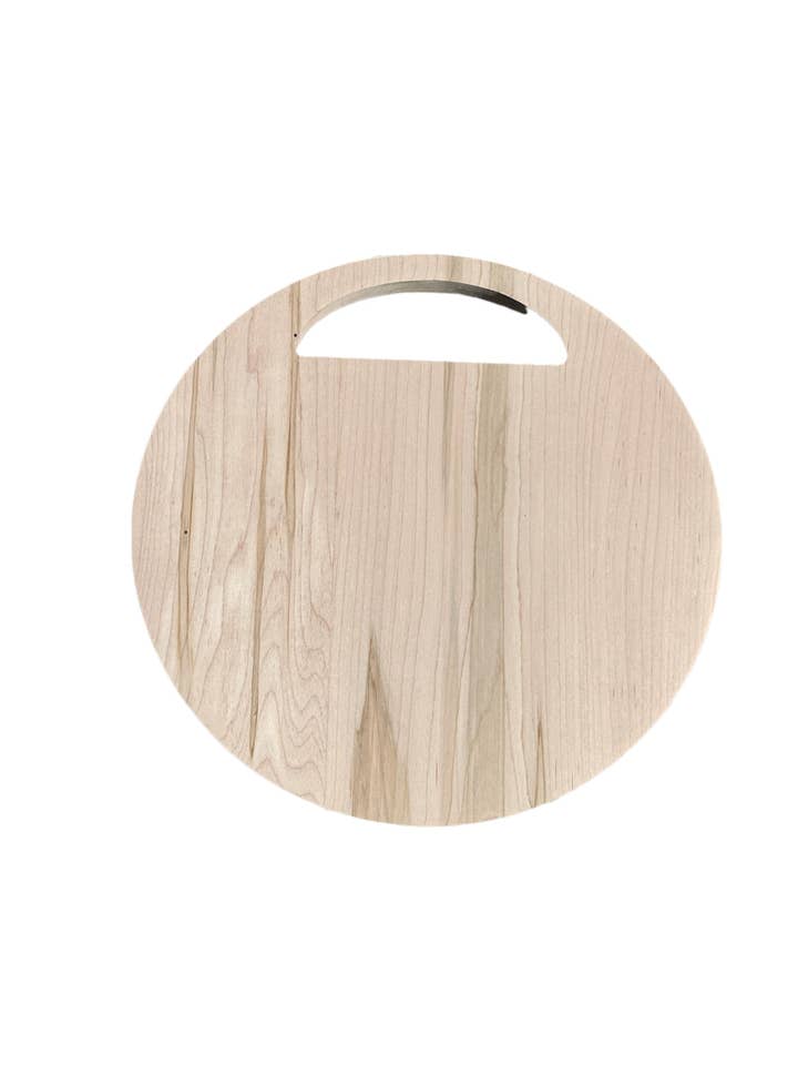 12” Circle Cutting Board for wholesale by Nickel City Woodworking