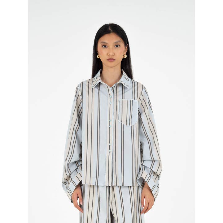 FOMO Striped Shirt for wholesale by CARMEN SAYS