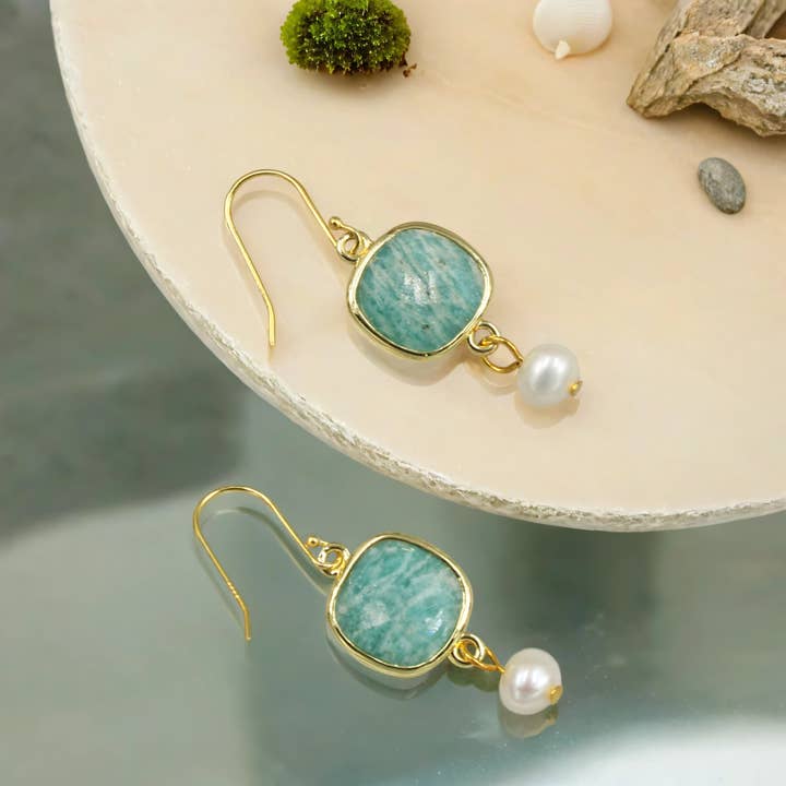 IST Jewelry - Wholesale Dangle Earrings - Gemstones and Cultured Pearl Drop Earrings