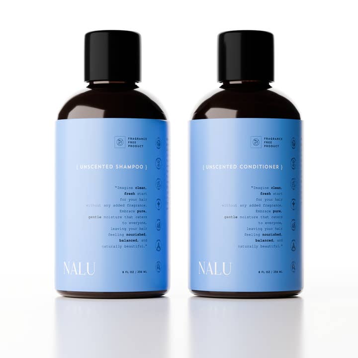 LARITELLE – wholesale Shampoo & conditioner set – NALU Organic Unscented Shampoo & Conditioner Set