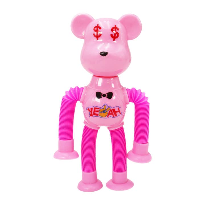 Cap Zone - Wholesale Fidget Toy - Kids - Bear Suction Cup Telescopic Tube LED Fidget Toy5