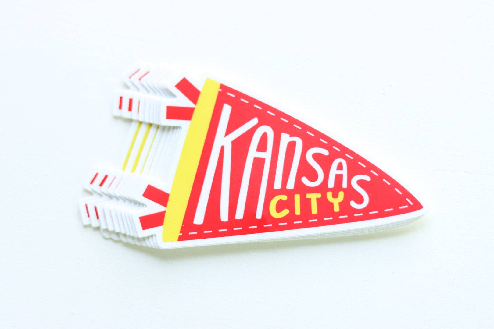 Ivy Lena - Wholesale Sticker - Kansas City Pennant Flag Sticker0