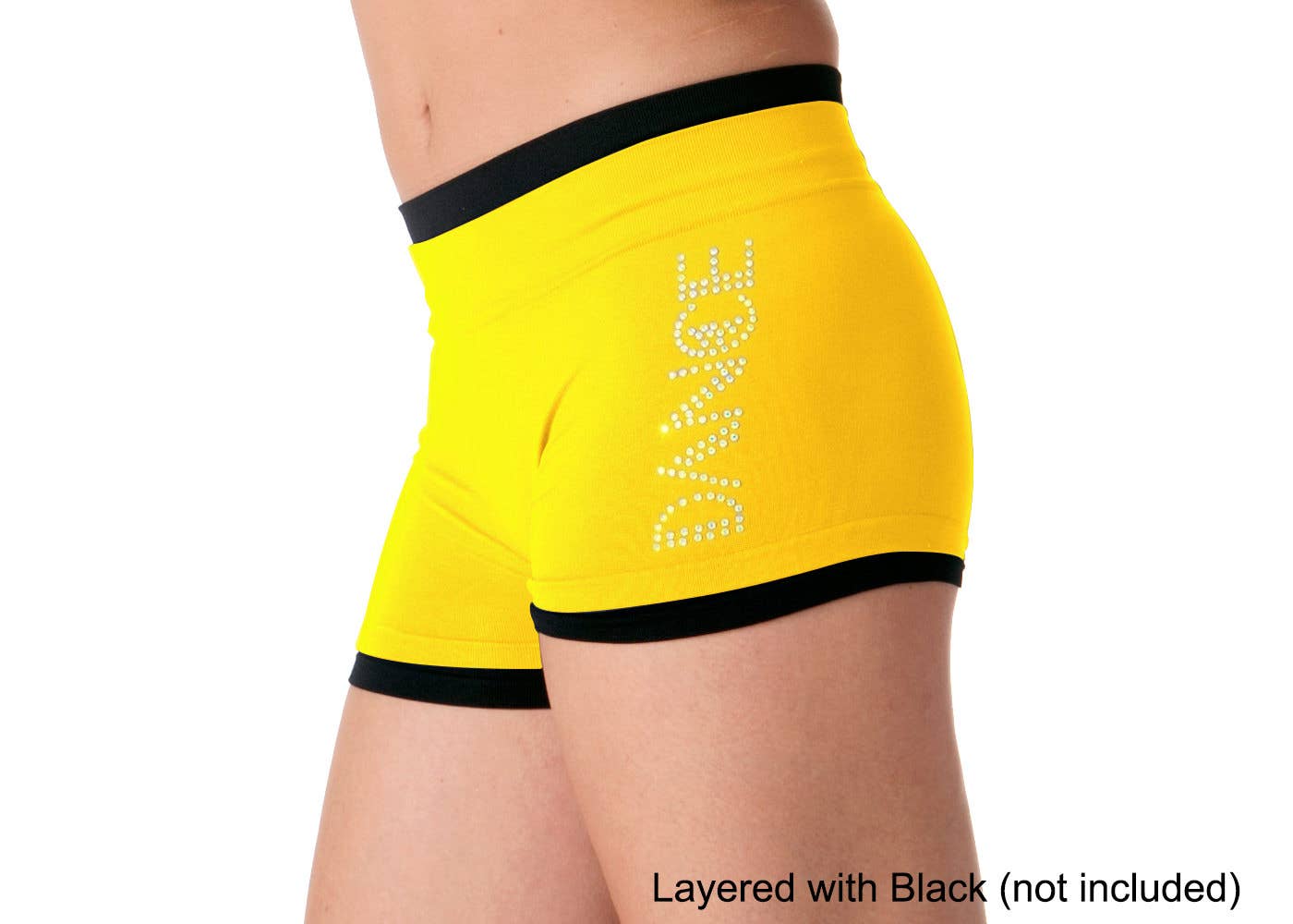 KurveShop - Wholesale Athletic Shorts - Women's - "DANCE" Rhinestone Boyshorts9