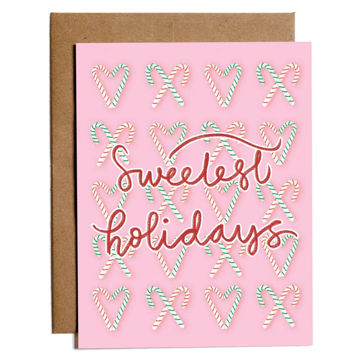 Cartes de vœux | Candy Cane Love pour la vente par everybuddy