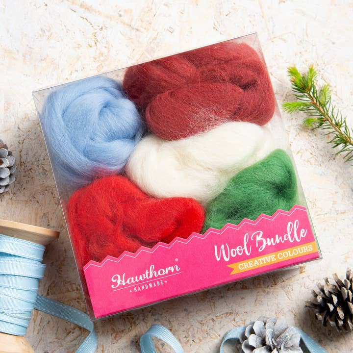 Christmas Wool Creativity Bundle | Festive Crafting for wholesale by Hawthorn Handmade (US Duties Paid)