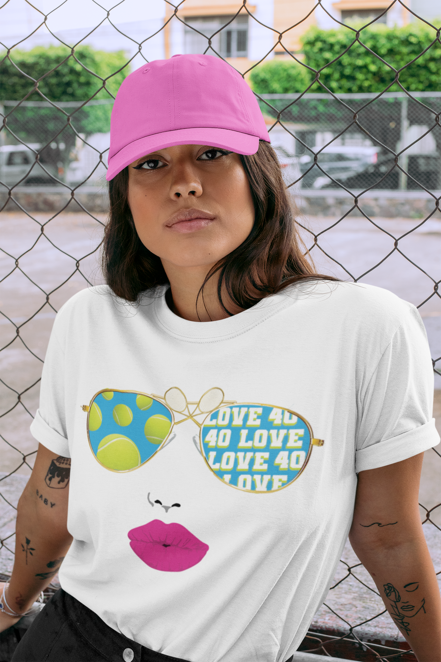 By Jodi LLC - Vente Sweat-shirt à imprimés – femme - T-shirt, débardeur et sweat-shirt Tennis Sunnies1