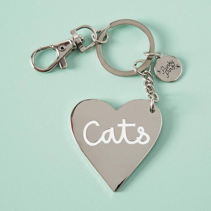 Kärlek Katter Emalj nyckelring för wholesale av Punky Pins