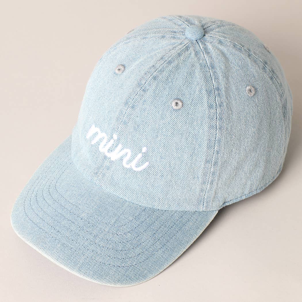 Fashion City - Wholesale Baseball Cap - Kids - Mini Text Match with Dad and Mom Embroidery Cap9