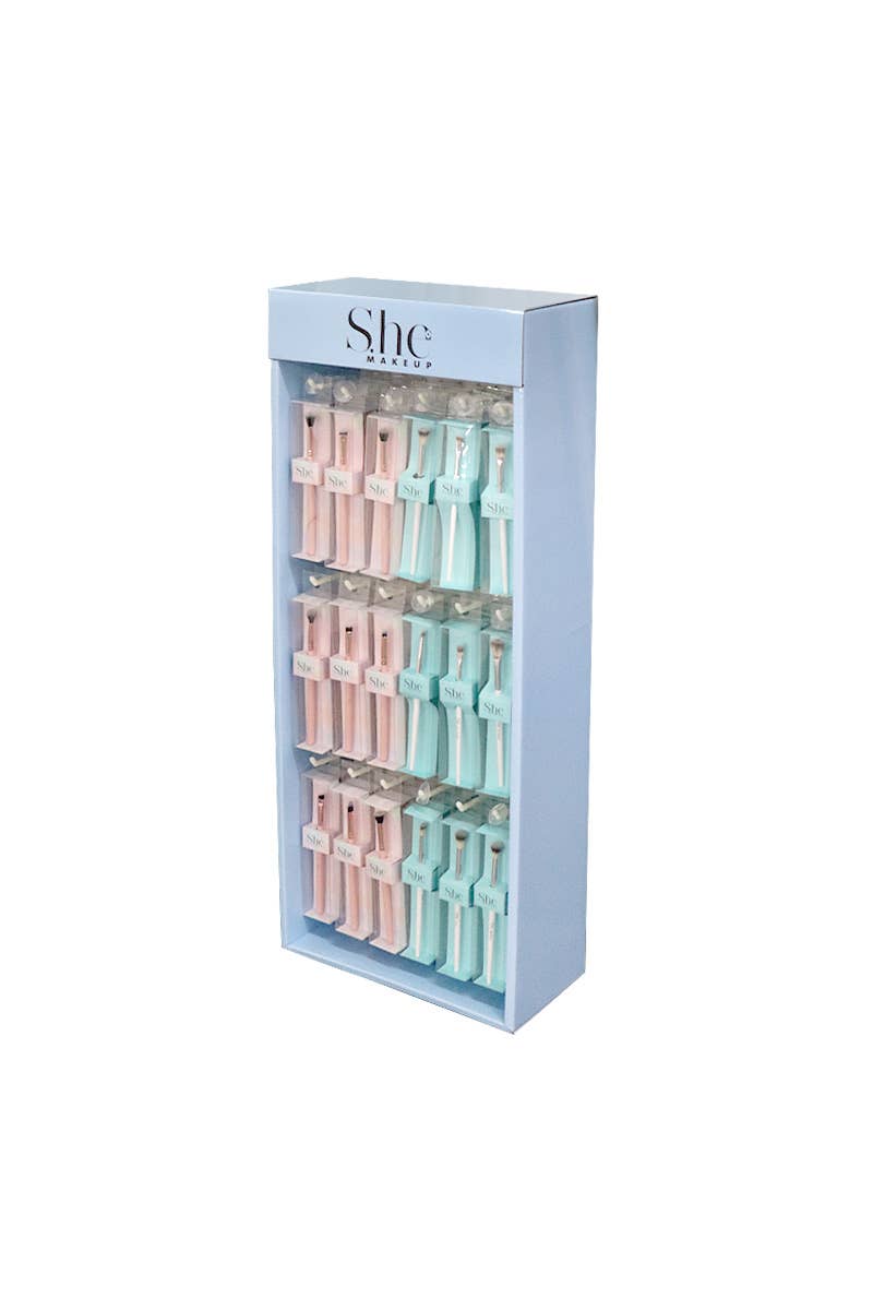 PINEAPPLE Beauty - Wholesale Eye Makeup Brush - Makeup She SBR-500 Small Brush Set Display - 108 pcs1