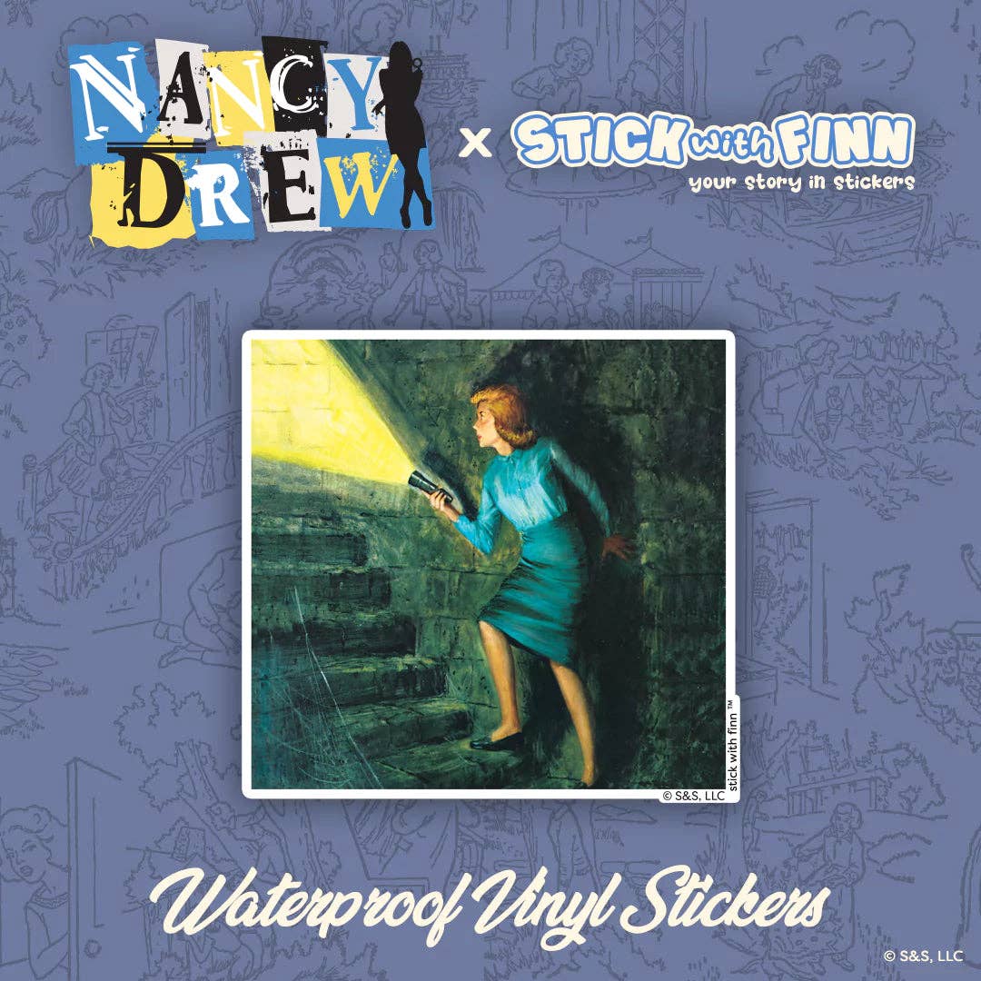 Stick With Finn - Wholesale Phone & Laptop Stickers - The Hidden Staircase - Nancy Drew Sticker1