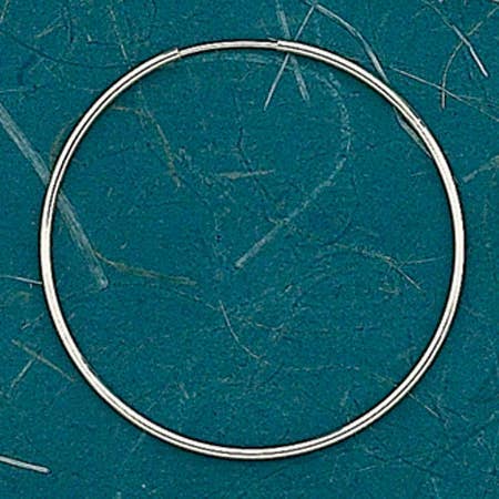 Sterling zilveren 1,3 mm doorlopende buishoepel met een diameter van 55 mm voor wholesale door Zeppo Merchandisers Inc