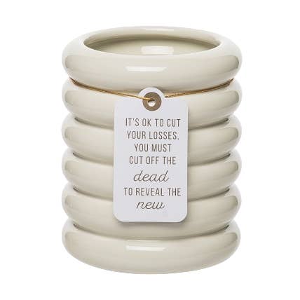 It’s Ok White Planter for wholesale by Totalee Gift