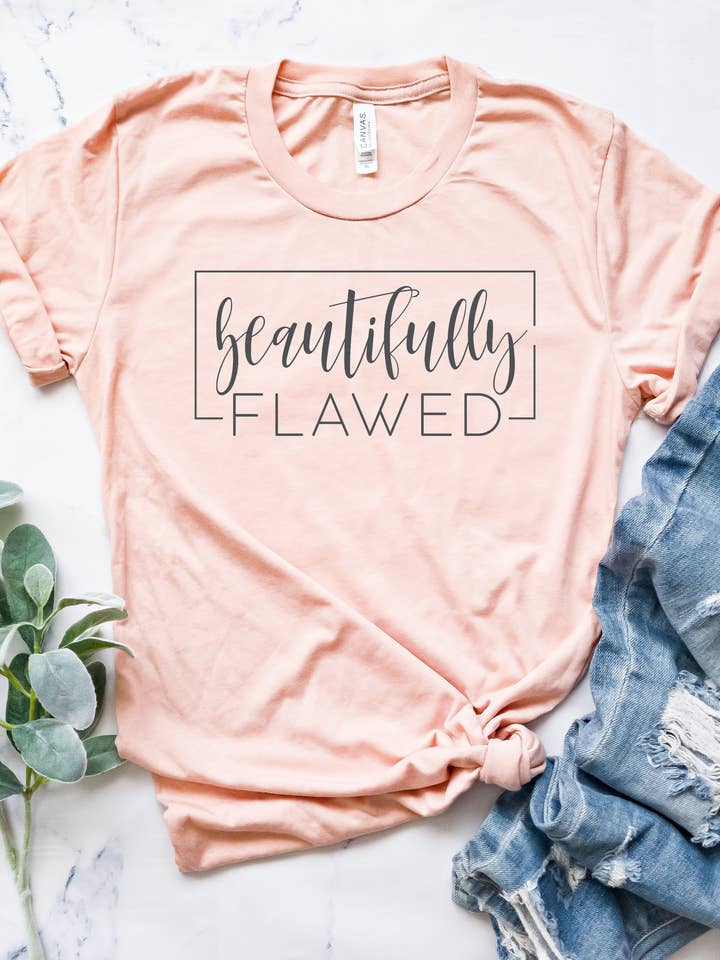 Beautifully Flawed, Good Vibes, Beautiful Shirt Tee for wholesale by Gerdees