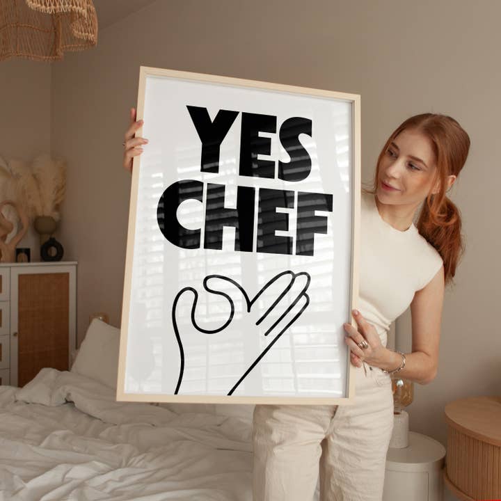 Ja Chef Print for engroshandel hos Pink Giraffe Print Co