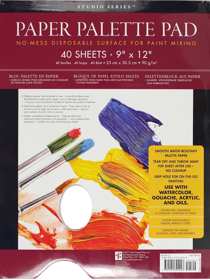 Studio Series Paper Palette Pad for wholesale by Peter Pauper Press