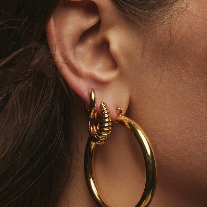 Luv AJ - Wholesale Huggie Earrings - Plain Amalfi Huggies- Gold