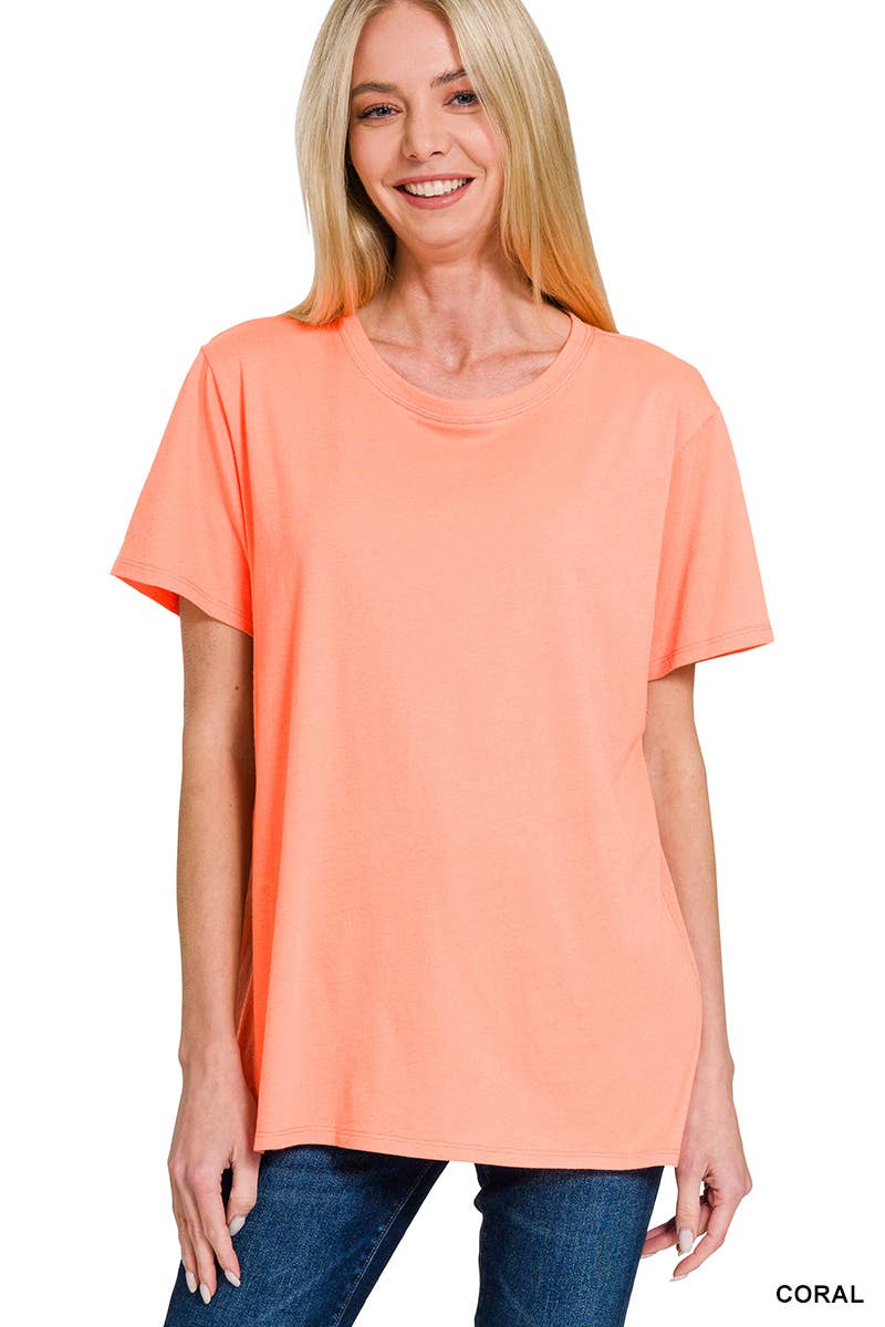 42POPS - Wholesale T-shirt – women's - `. Cotton Short Sleeve Basic Tee2