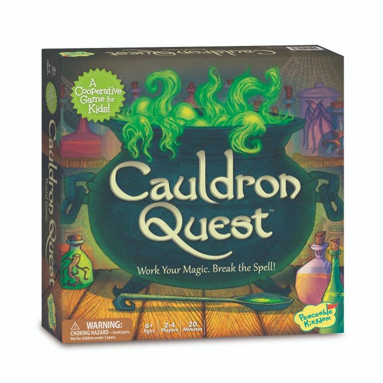 Just Imagine Toys - Wholesale Board Game - Cooperative Game - Peaceable Kingdom Cauldron Quest